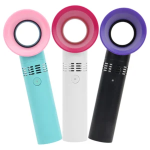 Wholesale professional handheld beauty tools multi color bladeless eyelash extension fan bulk