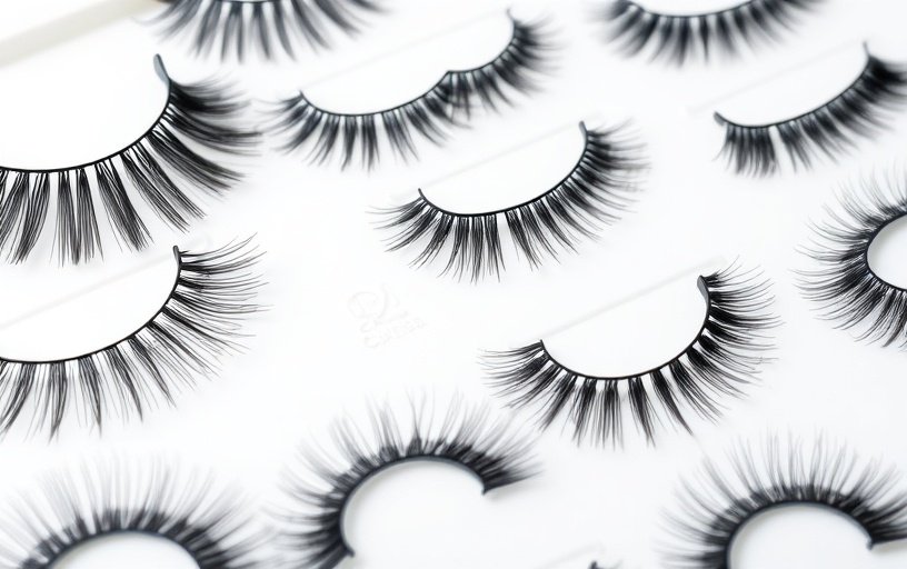 Beauty Extensions Brand Luxury Cosmetics Flat Lay - Professional Eyelash Products Pink Rose Gold Aesthetic with Premium Beauty Tools