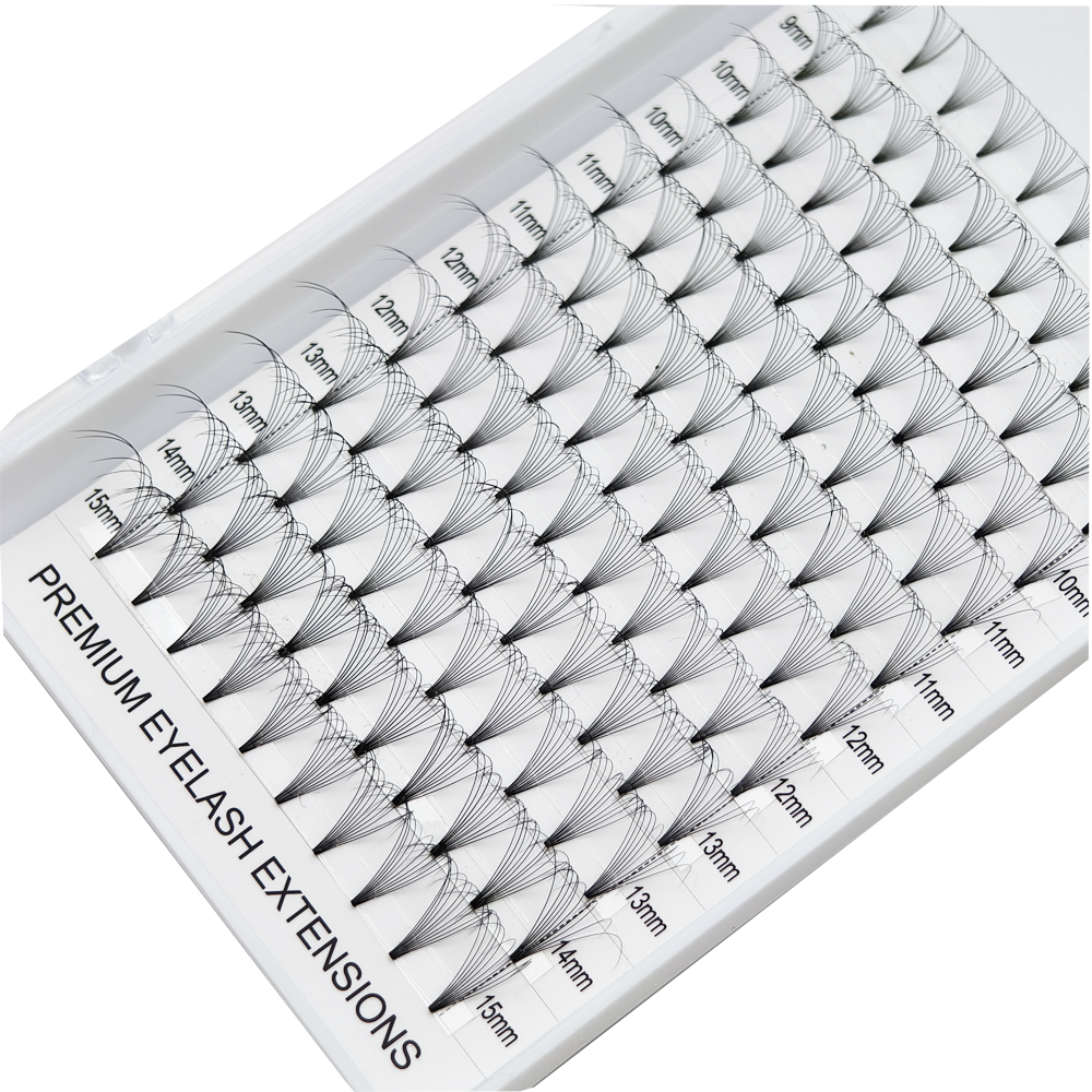 Professional premade volume fans eyelash extensions OEMEYELASH brand white tray beauty salon supplies