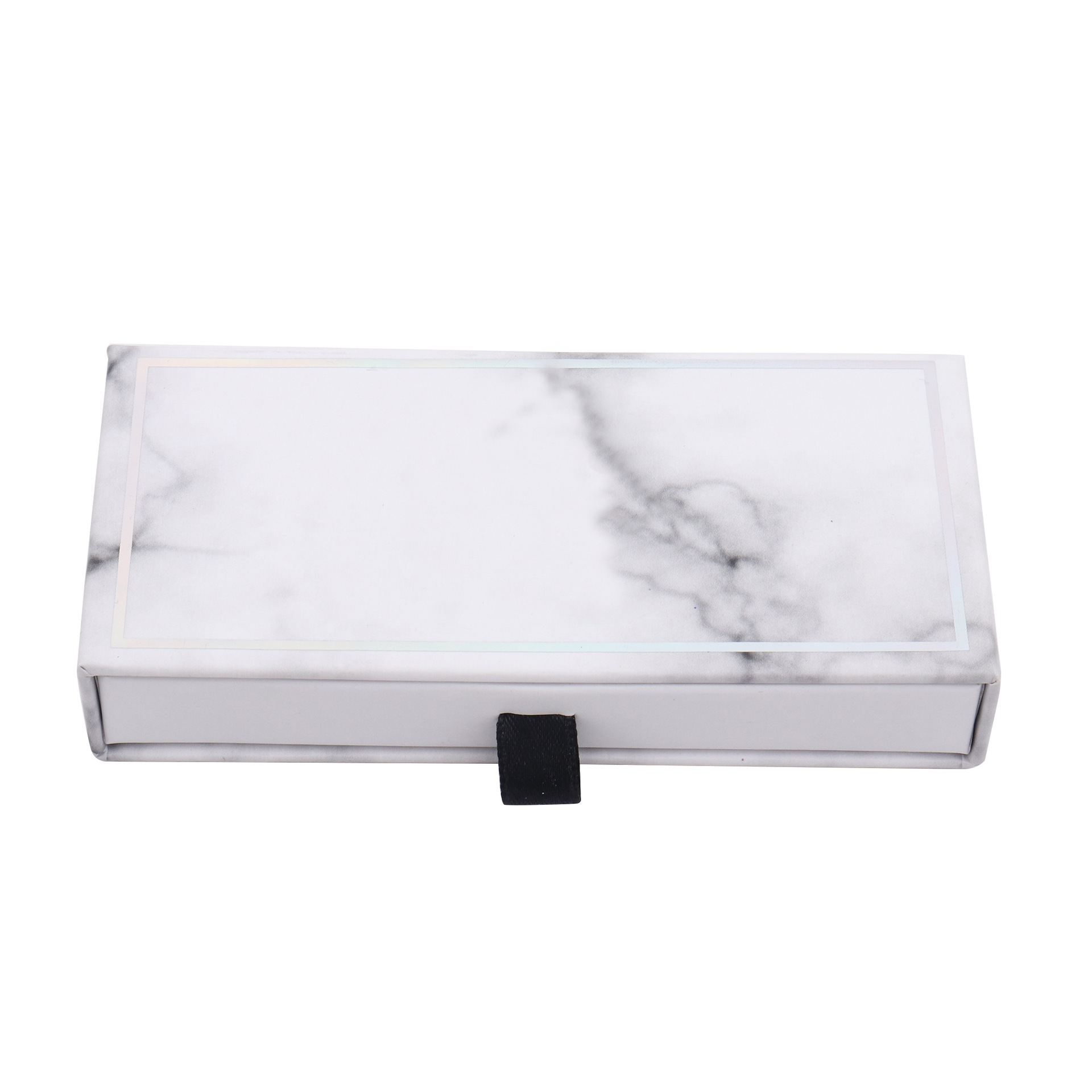 High end drawer style packaging crystal handles luxury black glitter boxes clear window gold silver crystal knobs