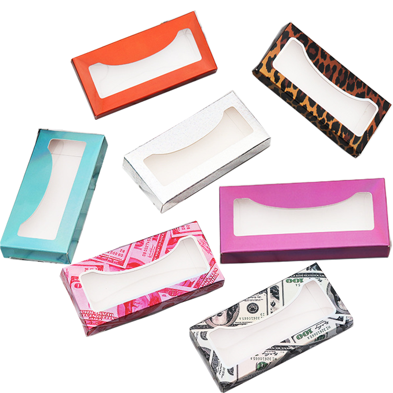 Love theme heart window boxes multi color set glitter decorative border gift packaging fan display collection