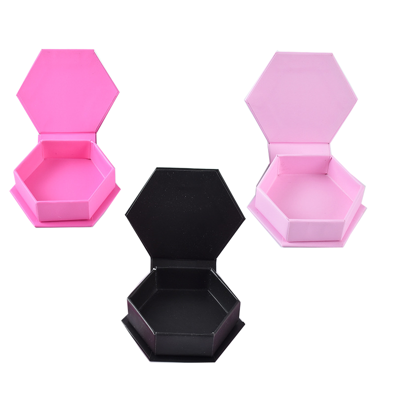 Luxury compact false eyelashes case glitter finish rose gold pink marble mirror box high end makeup packaging