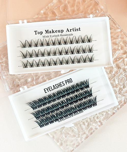 Wholesale individual cluster eyelashes top makeup artist eyelashes mink handmade professional beauty salon supplies