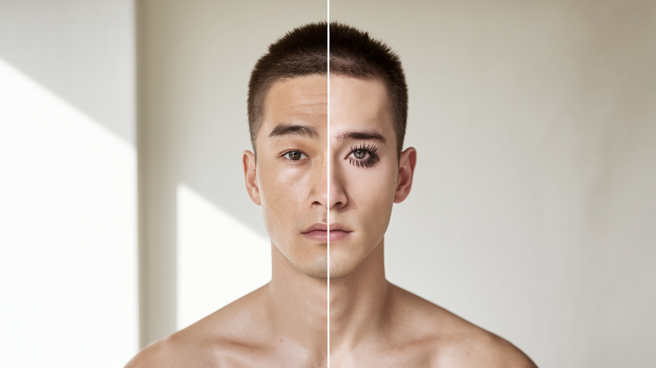 Before And After Male Eyelash Extensions Transform Your Look